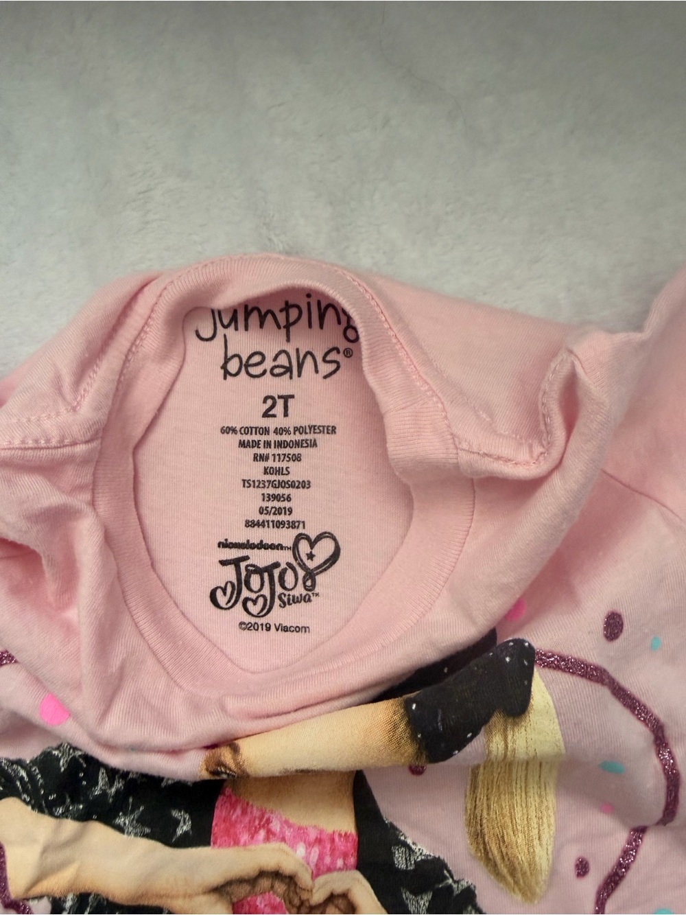 jumping beans Pink JoJo Siwa Graphic Tee with Glitter Accents - Picture 2 of 2